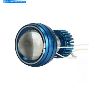 Headlight �I�[�g�o�C�u���[�G���W�F���A�C�w�b�h���C�g�v���W�F�N�^�[�����YBi-Xenon HID SET HI-LO�r�[�� Motorcycle Blue Angel eye Headlight Projector Lens Bi-xenon HID Set Hi-Lo Beam