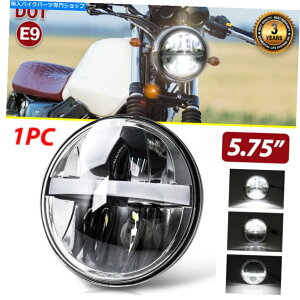 Headlight 5-3/4 5.75�����ꂽ180W LED�w�b�h���C�gHI-LO�r�[�� 5-3/4 5.75 Sealed 180W LED Headlight hi-lo beam with DRL Bikes light For Motors�y���s�A���i�z