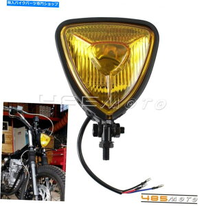 Headlight Be[W[^[TCNgCAOwbhCg55/60Wwbhv`bp[{o[JX^ Vintage Motorcycle Triangle Headlight 55/60W Head Lamp For Chopper Bobber Custom