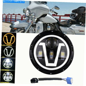 Headlight 7 "C`LEDwbhCgr[DRLCgvWFN^[p[^[TCNfCrbh\p 7" inch LED Headlight High Low Beam DRL Light Projector For Motorcycle-Davidson