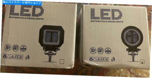 Headlight 2 LED�I�[�g�o�C�w�b�h���C�gH�V���[�Y���E���h�ƃX�N�G�A�̌`�� 2 LED Motorcycle Headlight H-Series round and square shape�y���s�A���i�z