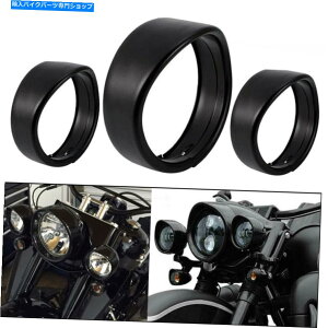 Headlight 7 ''wbhCg+4.5 "pbVOCggvn[[̃oCU[OJo[ 7'' Headlight +4.5" Passing Light Trim Lamp Decorate Visor Ring Cover For Harley