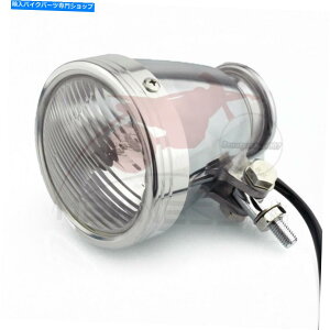 Headlight �N����4 �n�[���[�J�t�F���[�T�[�p�w�b�h���C�g�w�b�h���C�g�{�o�[�`���b�p�[�o�C�N Chrome 4 Headlight Head Light For Harley Cafe Racer Bobber Chopper Motorcycle�y���s�A���i�z