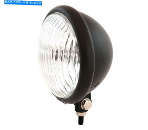 Headlight 5.75 "{g}EgnQ[^[TCNwbhCgX|bgCg - }bgubN 5.75" Bottom Mount Halogen Motorcycle Headlight Spotlight - Matte Black
