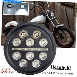 Headlight I[goCEhLED hi/lowbhCg4.5 "tHOvpXCgn[[V Motorcycle Round LED Hi/Lo Headlight 4.5" Fog Lamp Passing Lights For Harley New