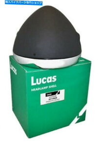 Headlight [JXjo[T7 "ubN[^[oCNwbhvVFJX^NVbNJtF[T[ Lucas Universal 7" Black Motorbike Headlamp Shell Rim Custom Classic Cafe Racer