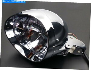 Headlight I[goC̒eۃwbhCg +uPbg}EgA_v^[N[U[`bp[cA[XL MOTORCYCLE BULLET HEADLIGHT + Bracket Mount Adapter Cruiser Chopper Touring XL