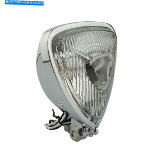 Headlight gCAOI[goCwbhCgwbhvtBbgI[goC`bp[JtF[T[ Triangle Motorcycle Headlight Head lamp fit Motorcycle Chopper Cafe Racer