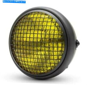 Headlight ubNAo[O7 "wbhCg`bp[{o[JtF[T[}nz_XNu[ Black amber Grill 7" headlight chopper bobber cafe racer yamaha Honda scrambler