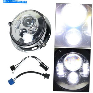 Headlight A_v^[}EgO7 "LEDvWFN^[NwbhCgt For with Adapter Mount ring 7" LED Projector Chrome Headlight