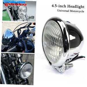 Headlight xCcX^CN{g}EgI[goCwbhCg4.5C`n[[`bp[ BATES STYLE CHROME BOTTOM MOUNT MOTORCYCLE HEADLIGHT 4.5 INCH FOR HARLEY CHOPPER