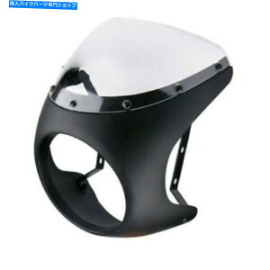Headlight �n�[���[�c�[�����O�p��7�C���`���[�^�[�T�C�N���w�b�h���C�g�t�F�A�����O�t�����g�K���X�J�t�F���[�T�[ 7 inch Motorcycle Headlight Fairing Windshield Cafe Racer For Harley Touring�y���s�A���i�z