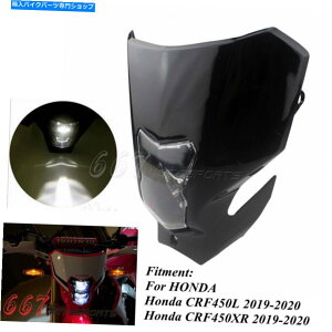 Headlight Honda CRF450L CRF450XR CRF450̃ubNwbhCgJo[}XNwbhvAZu Black Headlight Cover Mask Headlamp Assembly For Honda CRF450L CRF450XR CRF450