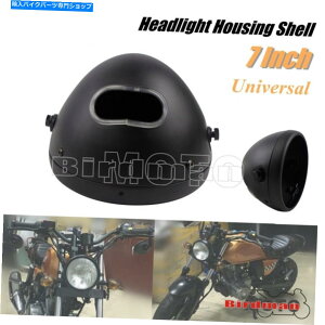 Headlight �I�[�g�o�C7 ''�ۂ��w�b�h���C�g�J�o�[�n�E�W���O�o�P�b�g�V�F���_�C�i�J�t�F���[�T�[ Motorcycle 7'' Round Headlight Cover Housing Bucket Shell For Dyna Cafe Racer�y���s�A���i�z