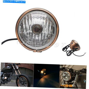 Headlight n[[`bp[cA[JX^JtF[T[p̃g[^[TCNwbhCgwbhv Retro Motorcycle Headlight Headlamp for Harley Chopper Touring Custom Cafe Racer
