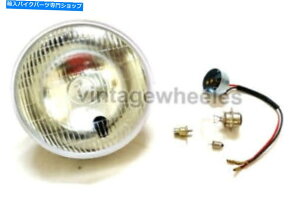 Headlight [JXIWi7 "C`wbhvpCbgwbhCgɍ킹Triumph 5T/6T/TR5oCN Lucas Original 7" Inch Headlamp Pilot Headlight Fits Triumph 5T/6T/TR5 Bikes