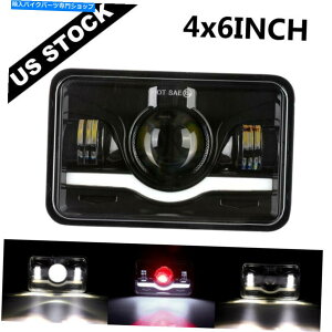 Headlight �h�b�g4x6 �C���`LED�w�b�h���C�gH4�v���W�F�N�^�[�G���W�F���A�C�z���_XR250 XR400 XR650 DOT 4x6 Inch LED Headlight H4 Projector Angel Eye For Honda XR250 XR400 XR650�y���s�A���i�z