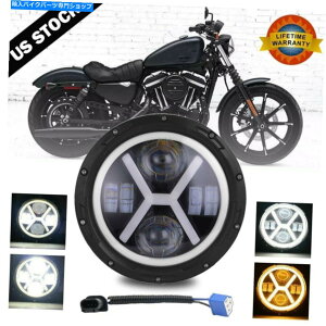 Headlight ���}�nV-STAR XVS 650 950 1100 1300�N���V�b�N�X�g���C�J�[��7Inch LED�w�b�h���C�g 7inch LED Headlight For Yamaha V-Star XVS 650 950 1100 1300 Classic Stryker�y���s�A���i�z