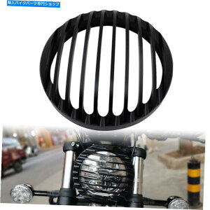 Headlight CNC�󂢃J�b�g�w�b�h���C�g�O�����J�o�[�K�[�h�v���e�N�^�[�{�o�[�u���b�N CNC Shallow Cut Headlight Grill Cover Guard Protector for Bobber Black�y���s�A���i�z