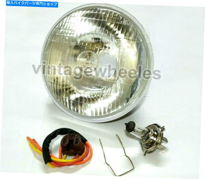 Headlight LUCAS 7 �C���`H4�ϊ��w�b�h�����v�w�b�h���C�gAJS/�}�b�`���XG9 G11 G12 Lucas 7 Inch H4 Conversion Headlamp Headlight AJS/Matchless G9 G11 G12�y���s�A���i�z