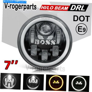 Headlight ���}�nV-STAR XVS 1100 950��DRL�^�[���M���t��7�C���`LED�n���[�w�b�h���C�g 7 Inch LED Halo Headlight with DRL Turn Signal For Yamaha V-Star XVS 1100 950�y���s�A���i�z