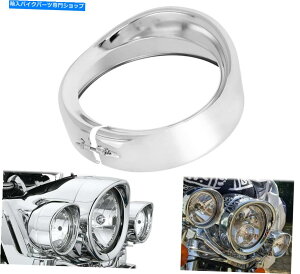 Headlight I[goC7 "LEDwbhCggOx[oCU[n[[[hLOc[O Motorcycle 7" LED Headlight Trim Ring Bezel Visor For Harley Road King Touring