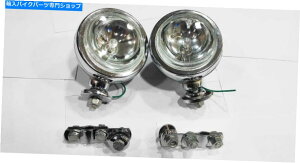 Headlight Lambretta / Vespa Universal 4 "2zCgX|bgCgS.Steel}EguPbgNew LAMBRETTA / VESPA UNIVERSAL 4" 2 WHITE SPOT LIGHT & S.STEEL MOUNTING BRACKET NEW