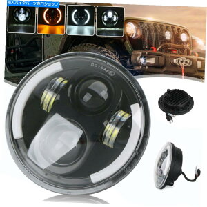 Headlight 5-3/4 "5.75 LEDwbhCgvWFN^[n[[JtF[T[̃{o[pn[I[goC 5-3/4" 5.75 LED Headlight Projector Halo Motorcycle For Harley Cafe Racer Bobber