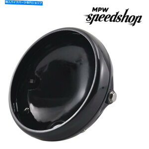 Headlight ���j�o�[�T������7�C���`�w�b�h���C�g�{�E���V�F���P�[�X - �O���X�u���b�N Universal Replacement 7 Inch Headlight Bowl Shell Case - Gloss Black�y���s�A���i�z