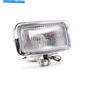 Headlight ���j�o�[�T��12V�X�N�G�A�w�b�h���C�g���[�^�[�T�C�N���J�t�F���[�T�[�w�b�h�����v�{�o�[�c�[�����O Universal 12V Square Headlight Motorcycle Cafe Racer Head Lamp Bobber Touring�y���s�A���i�z