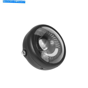 Headlight 1PC�I�[�g�o�CLED�w�b�h���C�gHI/LO�r�[���t�����g�w�b�h�����v�J�t�F���[�T�[���j�o�[�T���p 1PC Motorcycle LED Headlight Hi/Lo Beam Front Headlamp For Cafe Racer Universal�y���s�A���i�z