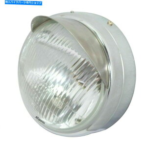 Headlight Royal Enfield Classic 350 UCE 500 EFIwbhv7 "wbhCgƃs[NECS Fits Royal Enfield Classic 350 UCE 500 EFI Headlamp 7" Headlight with Peak ECs