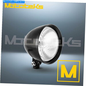 Headlight �n�[���[�ƃA�t�^�[�}�[�P�b�g�̃t�����g�G���h�̂��߂̃n�[���[�`���b�p�[�u���b�N�w�b�h���C�g5-3/4 " HARLEY CHOPPER BLACK HEADLIGHT FOR HARLEY AND AFTERMARKET FRONT ENDS 5-3/4"