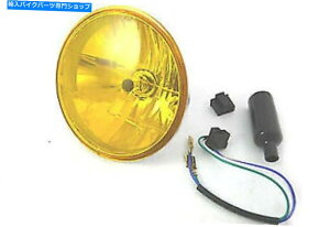 Headlight v�c�C���ɂ��n�[���[�f�r�b�h�\���̂��߂�7 �ۂ��w�b�h�����v�V�[���r�[�� 7 Round Headlamp Sealed Beam for Harley Davidson by V-Twin�y���s�A���i�z