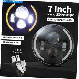 Headlight h[o[fBtF_[90/110̃GWFACYt7C`LEDwbhCgvWFN^[ 7"inch LED Headlight Projector With Angel Eyes For Land Rover Defender 90/110