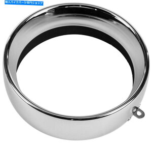 Headlight �n�[�h�h���C�u�t�����`�w�b�h���C�g�g���������O�N����5-3/4�^�u�X�^�C��| 38-046 Harddrive Frenched Headlight Trim Ring Chrome 5-3/4 Tab Style | 38-046�y���s�A���i�z