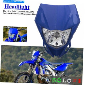 Headlight �u���[MX�G���f���[���I�[�g�o�C���}�nYZ YZF WR TTR WRF 125 230 250 450�̂��߂̃w�b�h���C�g Blue MX Enduro Motorcycle Headlight For Yamaha YZ YZF WR TTR WRF 125 230 250 450�y���s�A���i�z