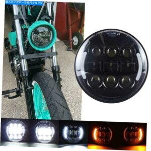 Headlight 5-3/4 "Honda Shadow VT VLX 600 750 VTX1800C̃^[MtLEDwbhCg 5-3/4" LED Headlight With Turn Signals For Honda Shadow VT VLX 600 750 VTX1800C