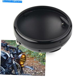 Headlight �I�[�g�o�C7 �C���`�t�����gLED�w�b�h���C�g�}�E���g�n�E�W���O�u���P�b�g�����v�J�o�[�u���b�N Motorcycle 7 Inch Front LED Headlight Mounting Housing Bracket Lamp Cover Black�y���s�A���i�z