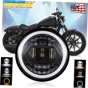 Headlight 5 3/4 5.75 �n�[���[�f�r�b�h�\���_�C�i�X�g���[�g�{�uFXDB�pLED DRL�w�b�h���C�g�v���W�F�N�^�[ 5 3/4 5.75 LED DRL Headlight Projector for Harley Davidson Dyna Street Bob FXDB