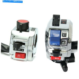 Headlight 1PAIR 7/8 "nho[XCb`AZuwbhCgI/It^[Mv 1Pair 7/8" Handlebar Switch Control Assembly Headlight On/Off Turn Signal Lamps
