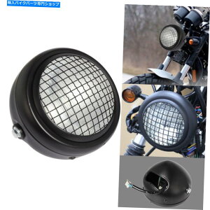 Headlight 6.5 "I[goCwbhCgbVO}XNveN^[K[hXNGA^Jo[ 6.5" Motorcycle Headlight Mesh Grill Mask Protector Guards Square Metal Cover