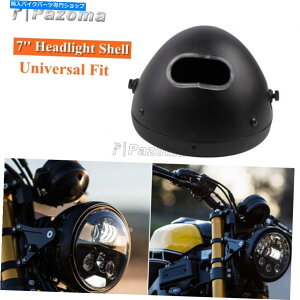 Headlight �n�[���[�X�g���[�g�o�C�N�J�t�F���[�T�[�o���u�o�P�b�g�p��LED�w�b�h���C�g�n�E�W���O�V�F�� 7 in LED Headlight Housing Shell for Harley Street Bike Cafe Racer Bulb Bucket�y���s�A���i�z