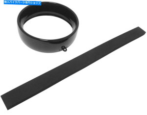 Headlight �n�[�h�h���C�u�t�����`�w�b�h���C�g�g���������O�u���b�N5-3/4�^�u�X�^�C��| 38-046GB Harddrive Frenched Headlight Trim Ring Black 5-3/4 Tab Style | 38-046GB�y���s�A���i�z