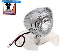 Headlight Spotlamp Assembly Chopper Dyna Heritage Rigid Softail Touring Chrome 4-1/2 " Spotlamp Assembly Chopper Dyna Heritage Rigid Softail Touring Chrome 4-1/2"