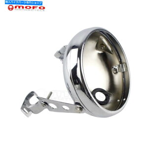 Headlight �n�[���[�\�t�g�A�C��7 ''�w�b�h�����v�p�̃}�E���g�u���P�b�g�t���I�[�g�o�C�w�b�h���C�g�n�E�W���O Motorcycle Headlight Housing w/Mount Bracket For Harley Softail 7'' Headlamp�y���s�A���i�z