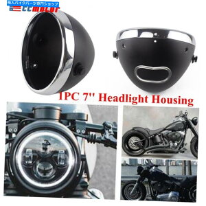 Headlight 7 "C`I[goCwbhCgnEWOwbhvdoPctBbgn[[ 7" Inch Motorcycle Headlight Housing Headlamp Light Bulb Bucket Fits for Harley