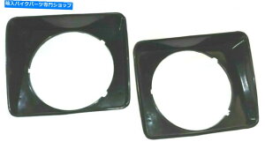 Headlight Suzuki Samurai Jimny Sierra SJ410�w�b�h�����v�w�b�h���C�g�x�[���Z�b�g�v���X�`�b�N�u���b�N Suzuki Samurai Jimny Sierra SJ410 Headlamp Headlight Bezel Set Plastic Black�y���s�A���i�z