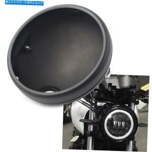 Headlight �I�[�g�o�C�w�b�h���C�g7�C���`���g��LED�w�b�h���C�g�V�F���}�b�g�u���b�N�n�[���[ Motorcycle Headlight 7-Inch Retro LED Headlight Shell Matte Black for Harley�y���s�A���i�z