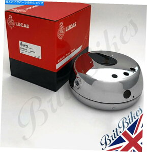Headlight �{���̃��[�J�X7 �t���b�g�o�b�N�N�����w�b�h���C�g�V�F��BSA Triumph Norton 54524099 GENUINE LUCAS 7 FLAT BACK CHROME HEADLIGHT SHELL BSA TRIUMPH NORTON 54524099�y���s�A���i�z